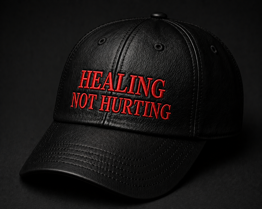 Healing Not Hurting Signature Leather Dad Cap