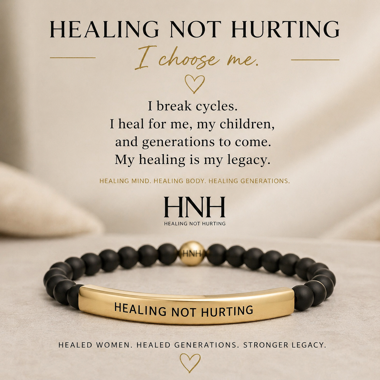 Healing Not Hurting Signature Bracelet