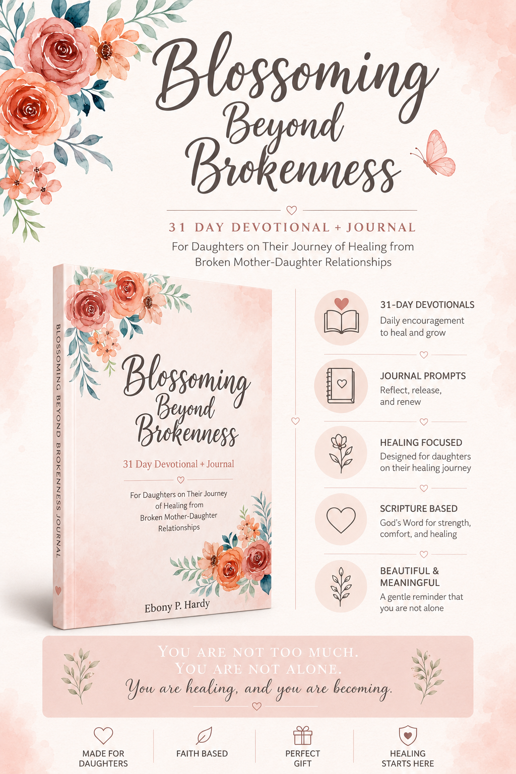 Blossoming Beyond Brokenness 31-Day Devotional and Guided Journal